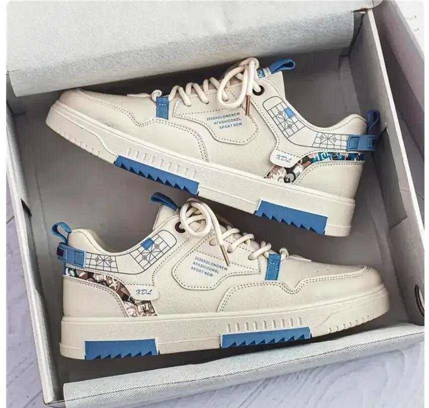 

Мужские кроссовки на шнуровке, кроссовки для студентов, мужские вулканизированные туфли для мужчин, теннисная толстая подошва, мужская повседневная обувь Zapatillas Hombre 39