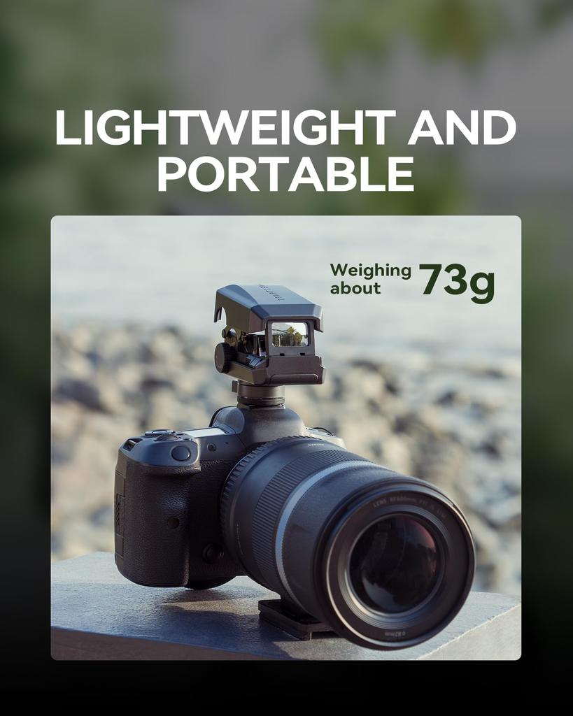 TTArtisan Dot Sight Telephoto Photography Cold Shoe Locking 5 Brightness Auto Sleep Compatible with and Canon Cameras Accessory, Mount, Design,