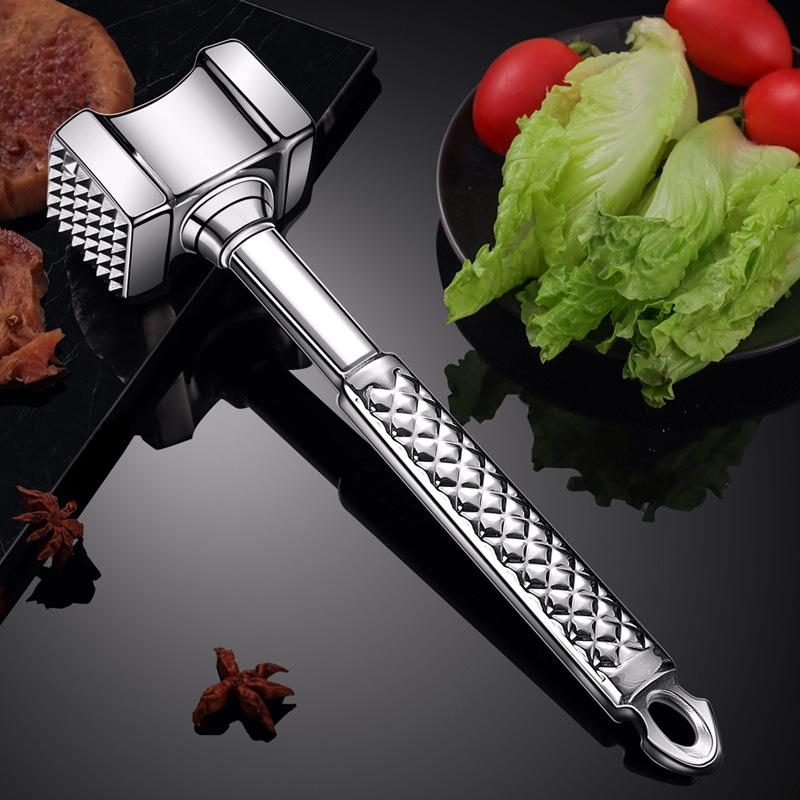 Marteau à Viande En Acier Inoxydable 304 – Attendrisseur, Aplatisseur Pour Viande Et Poulet, Poids 560 G
