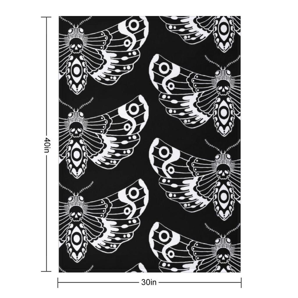Death Moth Throw Blanket Sofas Manga Winter Beds Thermal Blankets