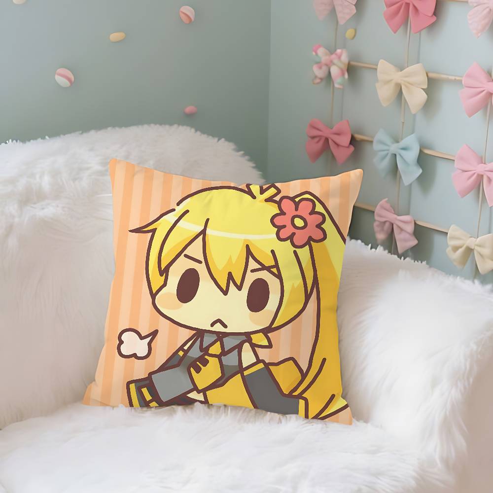 Virtual Singer A-Akita N-Neru Case Plush Fabric Soft Pillowcase Double Sided Print Cushion Cover Household Gifts