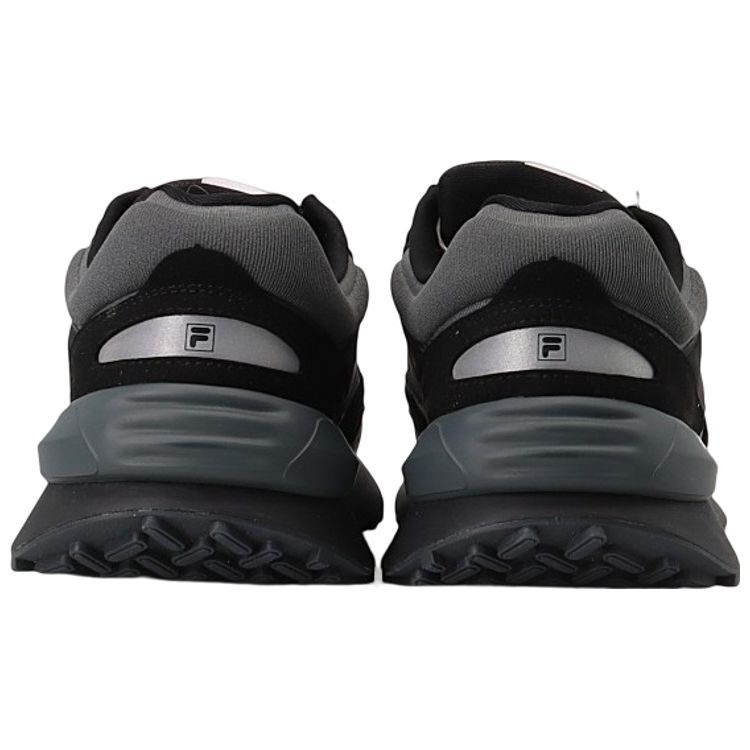 Fila Heritage Running Comfortable Retro Synthetic Leather Suede Low Top Running Shoes Men Sneaker Black Antarctic-Gray F12M141114FBD