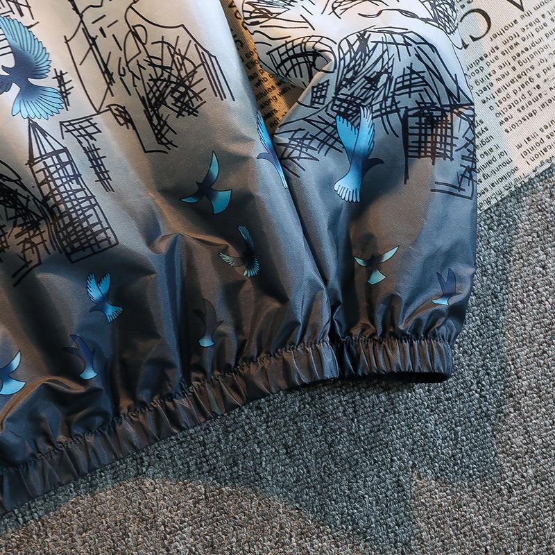 Letní tenká bunda na opalování MAITA Módní pánská a dámská bunda s přechodovým potiskem pro volný čas