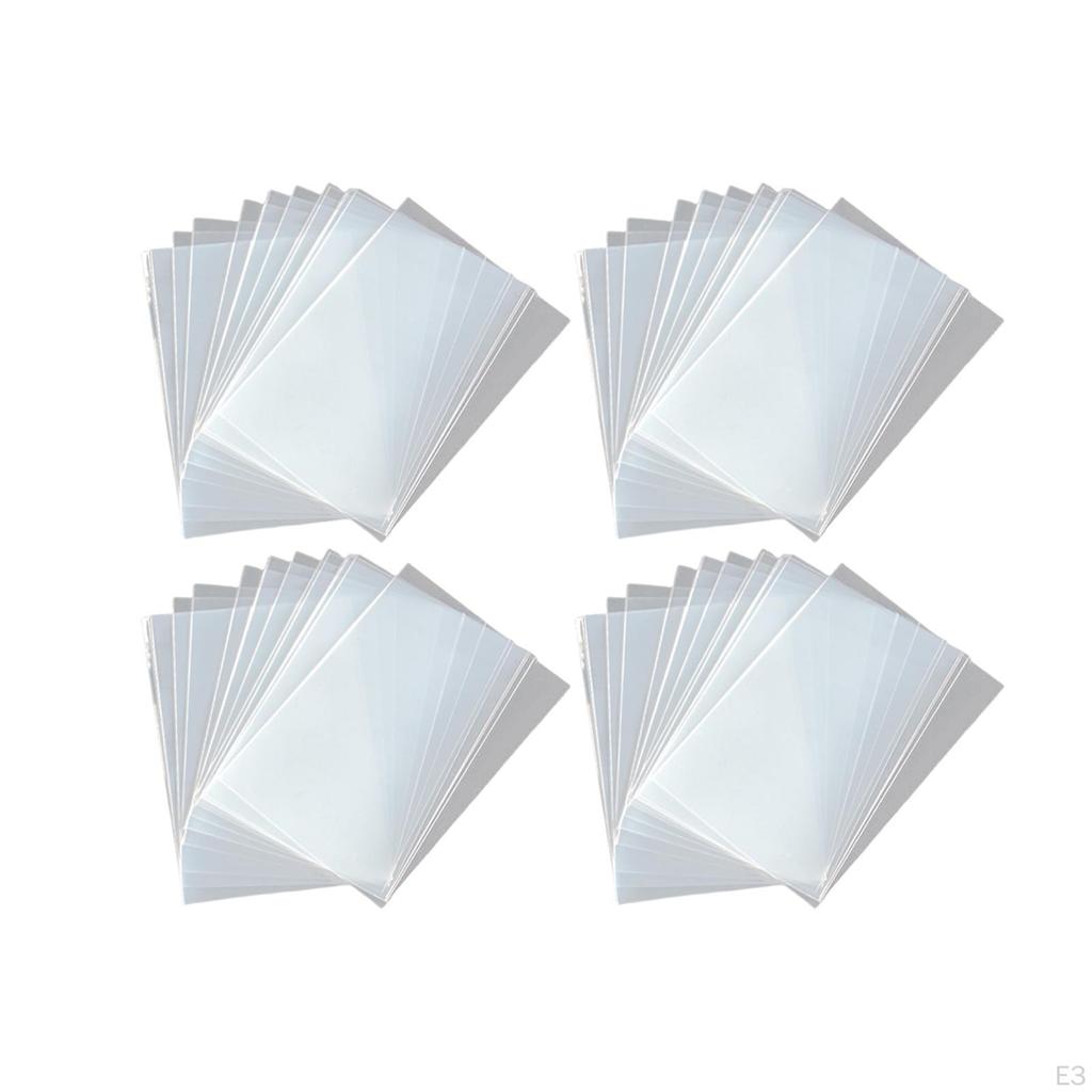 50 Pieces Card Sleeves Case Replacement Versatile Collectible Cover Transparent for Baseball