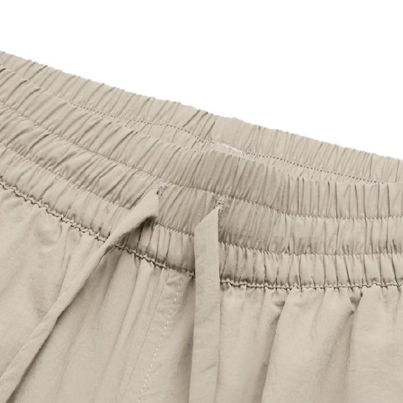 Under Armour Solid Mid-Rise Woven Pleated Casual Pants Women bottoms 6014380-203
