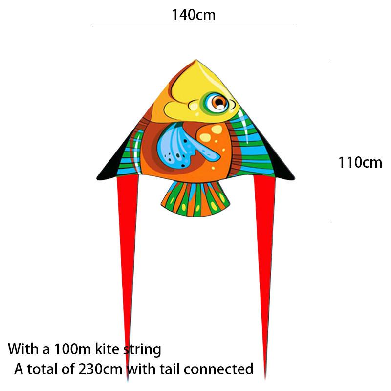 Exciting 1.4m Flower Butterfly Kite In Various Colors Fish