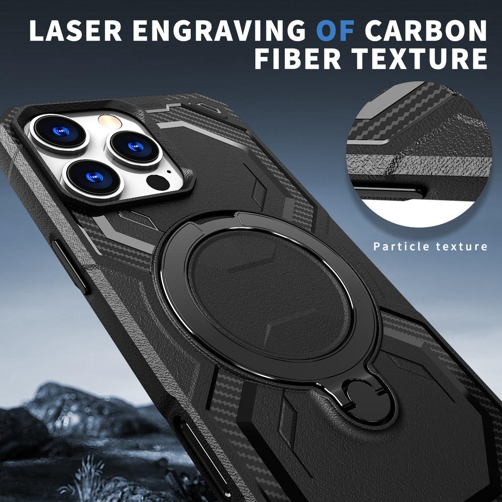 Winner for IPhone 16PRO Rotating Stand Phone Case Anti Shock and Anti Drop Matte for Apple 16E Case