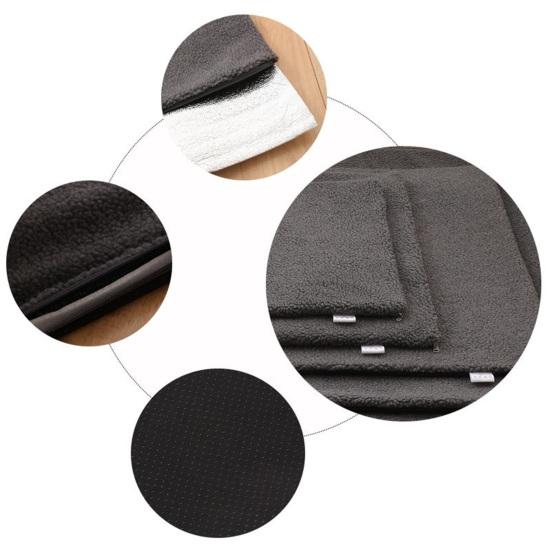 Yousheng Cozy Pet Self-Heating Pet Pad Detachable with Thermal Body Heat Reflecting Core Warming Plush Bed Cushion