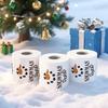 Santa Printed Christmas Toilet Roll Paper Christmas Tree Printed Kitchen Tool Christmas Pattern Tissue Color Pattern