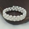 2023 Korean Style Pearl & Rhinestone Open Bangle for Women