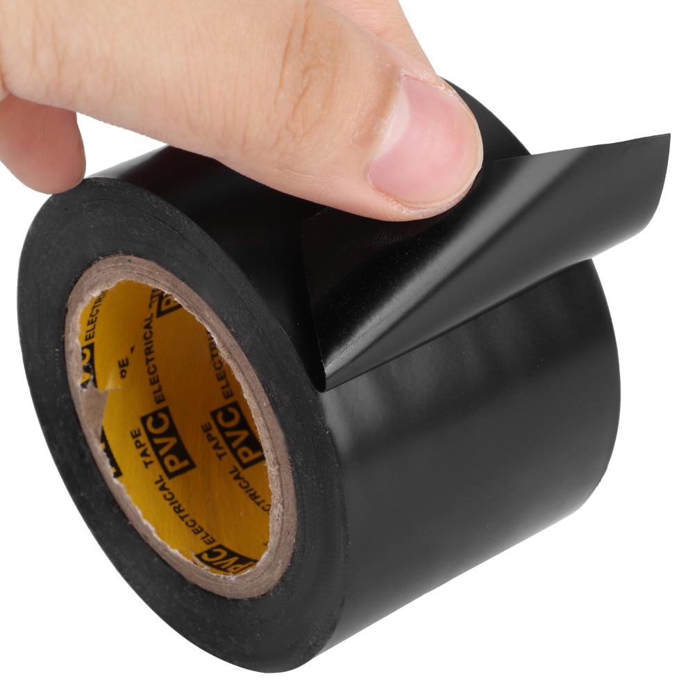 4Pcs Electrician PVC Waterproof Electrical Insulated Sealing Tape Repair Tools 4.4cmBlack