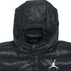 Air Jordan Solid Zip-Up Hooded Cotton Jacket Winter Men Outerwear Black DN3402-010