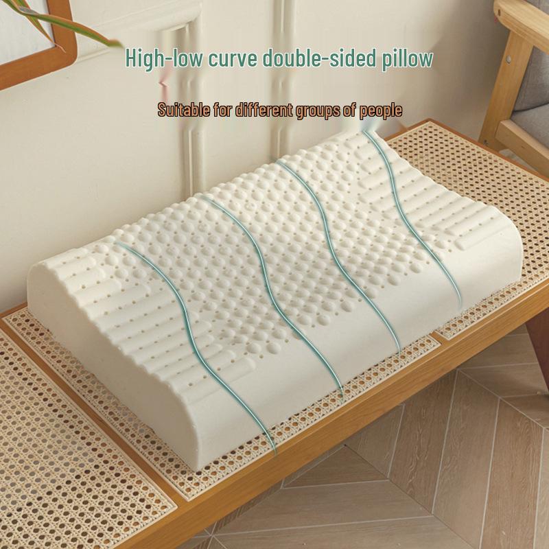 Thailand Natural Latex Neck Support Pillow for Home and Dorm - Massage & Sleep Aid