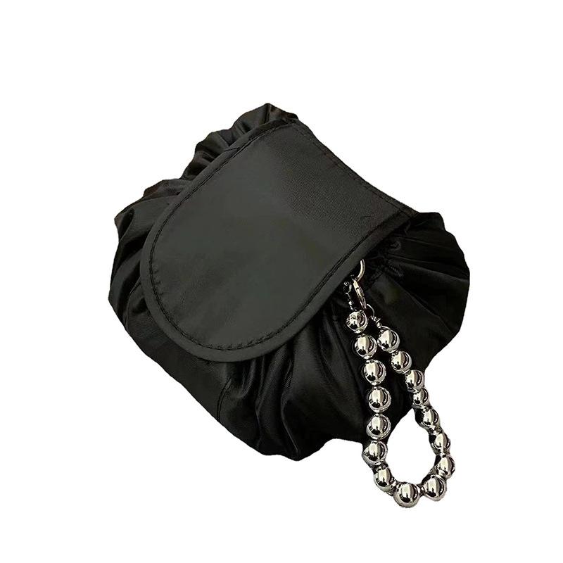 Portable Travel Makeup Bag Cylindrical Organizer Multipurpose Cosmetic Storage Pouch for Toiletries