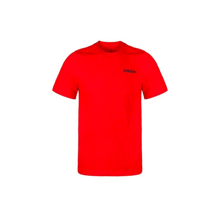 adidas D4T T Shirts Men's Red Crew Neck Moderate Straight Fit DU0385