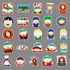 50 South Park Graffiti Cartoon Stickers for Skateboards, Water Bottles, and Suitcases