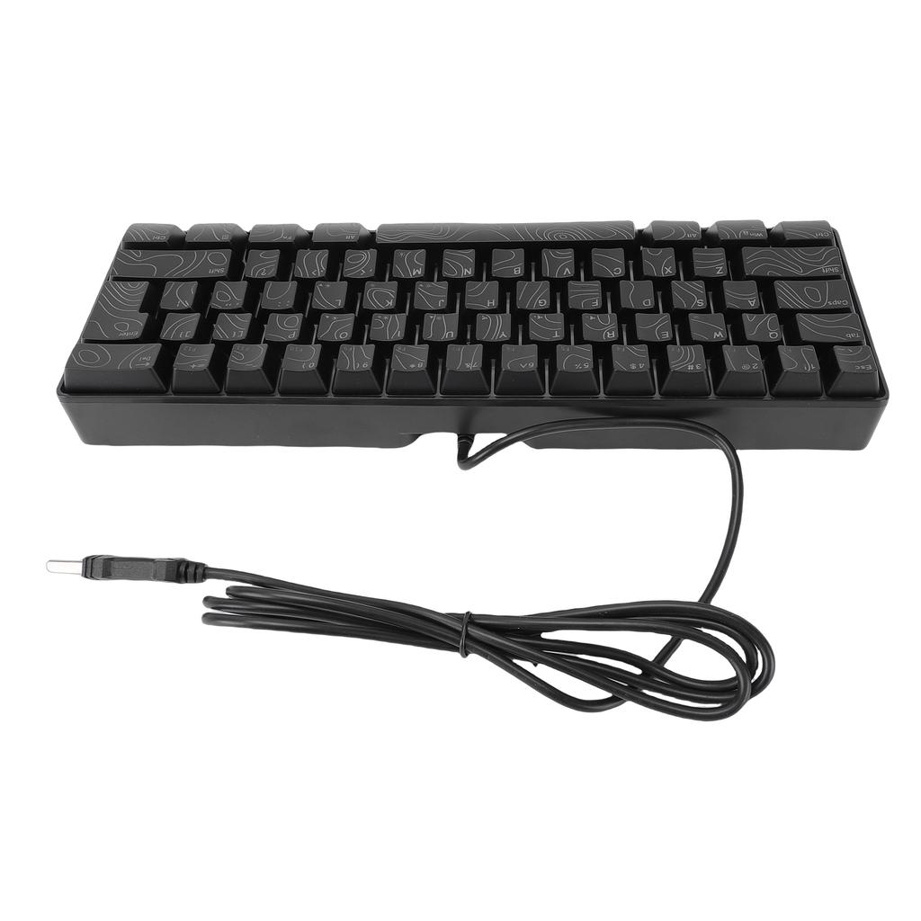 Tastatură Gaming RGB cu 61 de taste 60% Mecanică cu Iluminare RGB Design Ergonomic Tastatură cu Fir