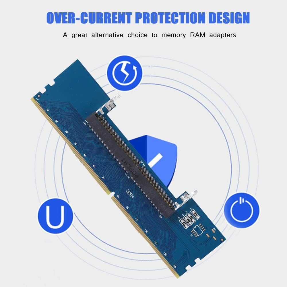 DDR4 Memory Laptop to Desktop Card 1.5V Memory RAM Converter Memory Test Protection Card