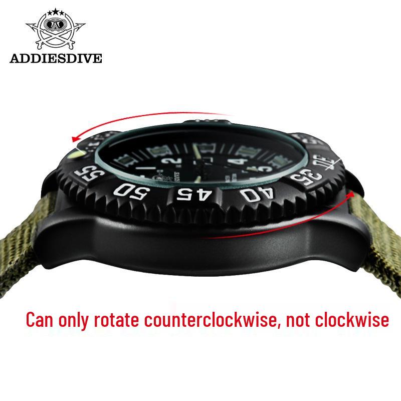 Addiesdive Men's Multifunctional Quartz Watch - Luminous, Outdoor, Waterproof