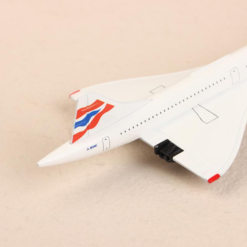 20Cm British Concorde Alloy Aircraft Model With Landing Gear Airliner Alloy Diecast Air Plane Model Toys Collection Ornament