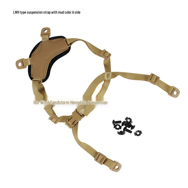 Tactical Helmet 4-Point Liner & Chin Strap for MICH/FAST Modifications One Size