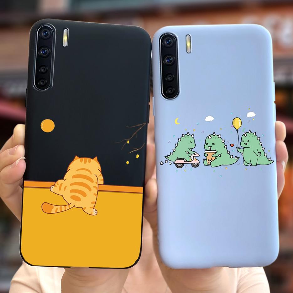 Für Oppo A91 Hülle Oppo Reno3 CPH2043 Niedliche Astronauten Cartoon Hülle Weiche TPU Handyhülle Für Oppo F15 Reno 3 OppoA91 Fundas Bumper