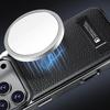 Plating Magnetic Leather Case For iPhone 17 Pro Max Funda iPhone 16 Pro Max 15 14 13 Luxury Folding Bracket Shockproof Phone Holder Cover