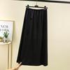 Women's High Waist Summer A-Line Maxi Skirt - Solid Color, Loose Fit