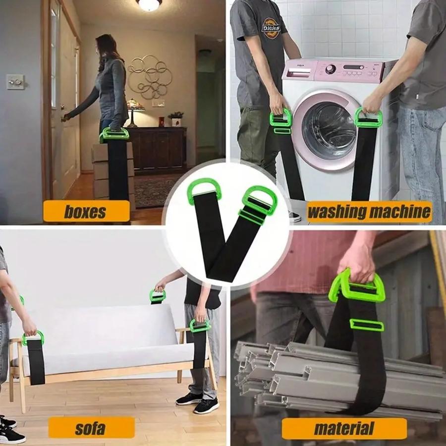 Ferramentas de mudança para casa para transportar móveis Correia de transporte Objetos pesados Ferramentas de corda Correias de elevação Correias de movimentação Correias de movimentação de móveis
