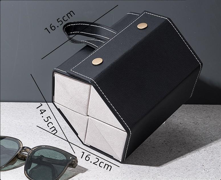 2/3/4/5/6 Grids Sunglasses Organizer Travel Organizers Accessories Storage Box for Glasses Portable FoldableWall Hanging Case