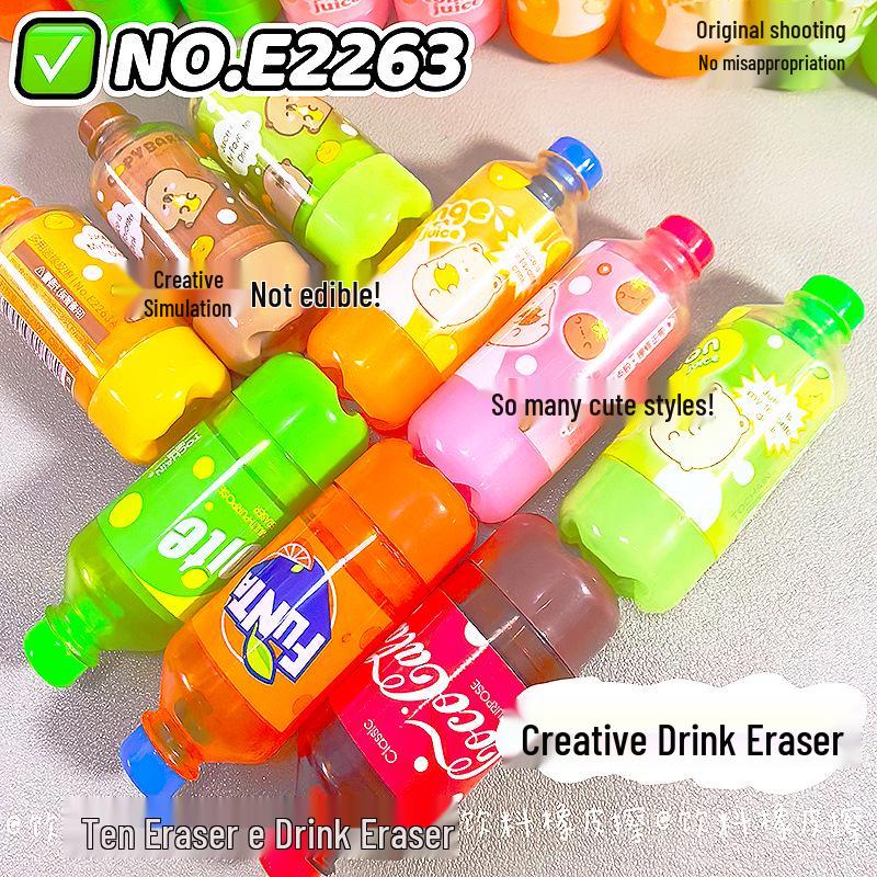 Fun & Fresh Cola Bottle Eraser – Creative Student Gift