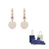 Swarovski Mini Orecchini in Cristallo di Zenzero Forati Orecchini da Donna Bianco Oro Rosa 5567528