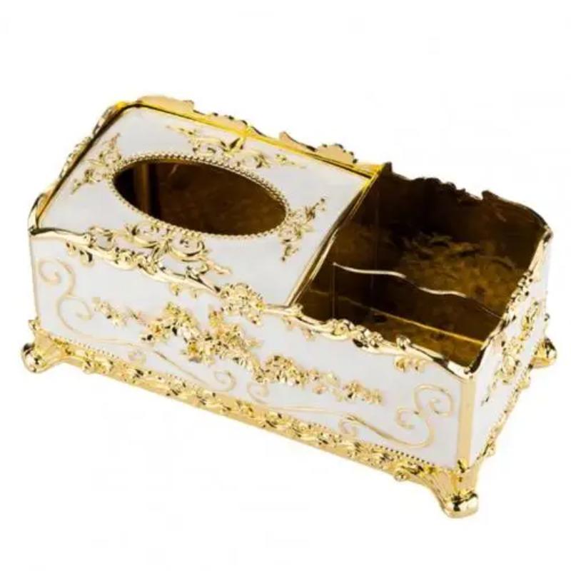 

Коробка серветок у скандинавському стилі з обкладинкою ABS Легкий розкішний тиснений футляр для серветок Елегантна коробка серветок із тримачем для пульта дистанційного керування