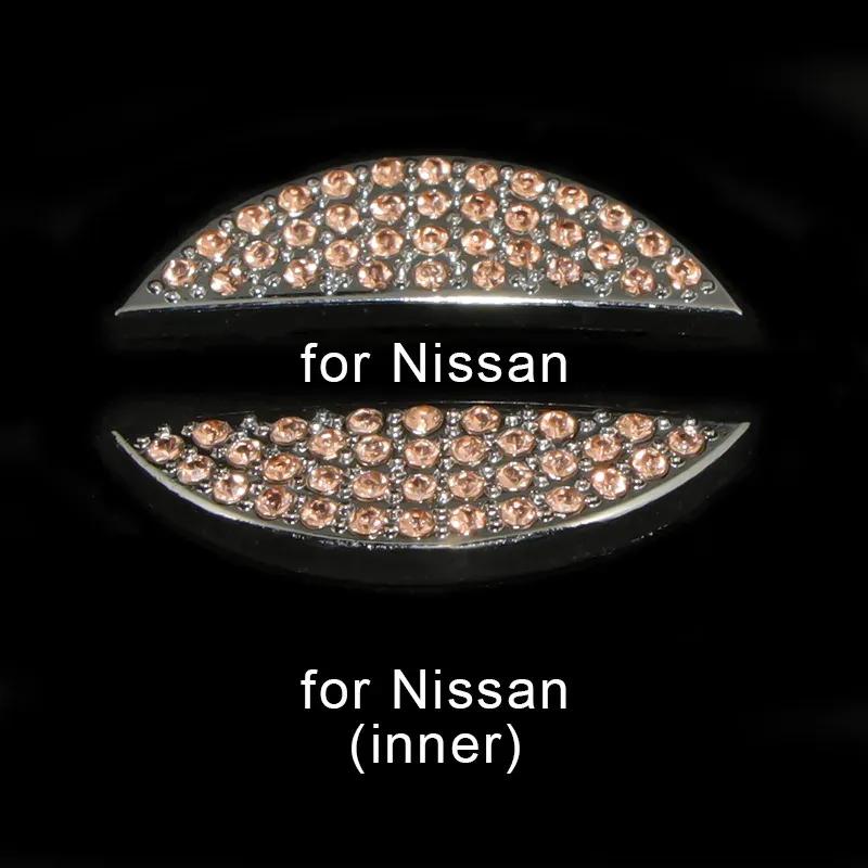 Bling Car Steering Wheel Diamond Emblem Decal Decoration Cover DIY Sticker Car Accessories for NISSAN Maxima,Altima,Sentra,Rogue