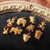 18K Gold-Plated Stainless Steel Elephant Pendant for Necklace or Bracelet