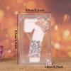 Cute 1pc Number 0-9 Birthday Cake Candles White for Kids Adult Wedding Christmas Party Crown Candle Cake Decoration
