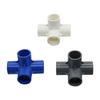 Innerdiameter 20mm 3-vägs/4-vägs/5-vägs tredimensionell PVC-koppling Vattenförsörjningsrörkopplingar Lika kopplingar Plastskarv