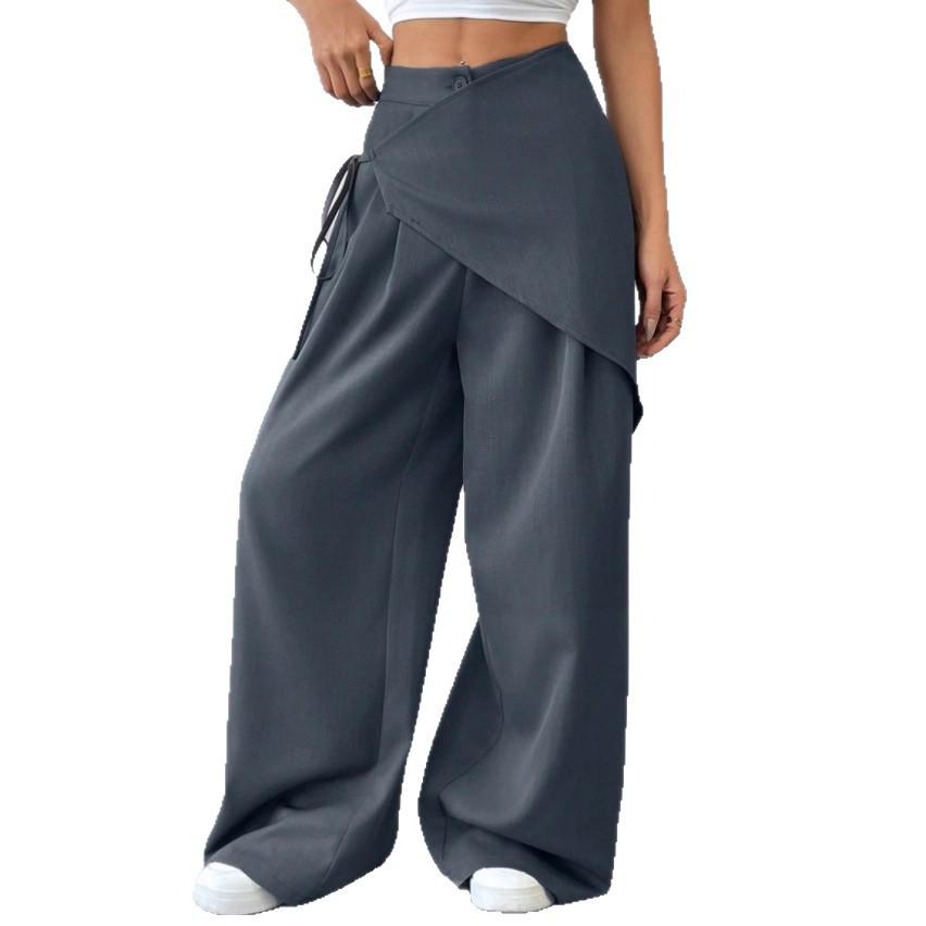 2026 Women's European & American Loose Slimming Wide-Leg Suit Pants