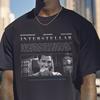 Maglietta Interstellar, T-shirt in Cotone Film Spaziale ispirata al film di Nolan, Abbigliamento per fan Sci-fi