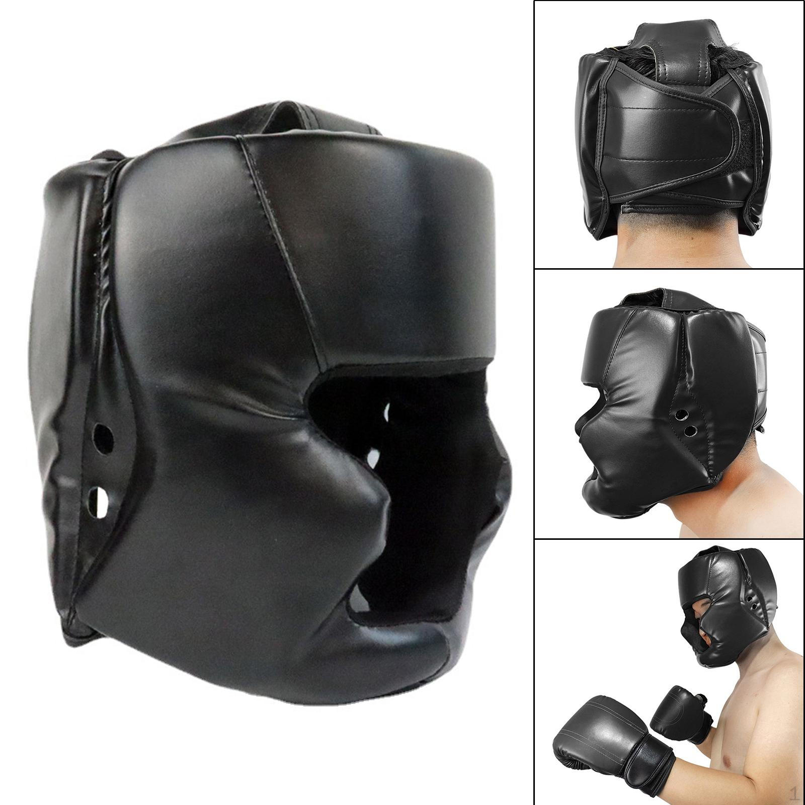 

Защитная маска для бокса и спарринга MMA Face 50 to 58CM_Black