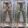 Overalls Men's Summer New Trend Brand Loose Large Size Casual Pants Fashion Multi-Pocket Tie Harlan Pants