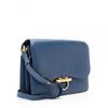 Salvatore Ferragamo Leather Shoulder Bag Joanne Large Blue