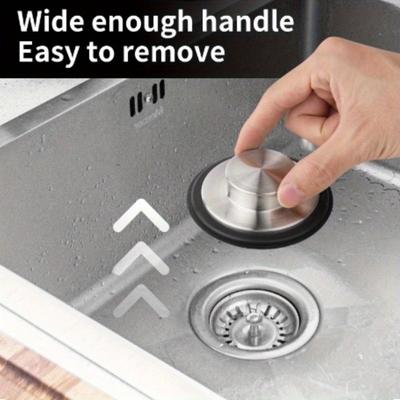 1PC Sink, American Style Sealed Lid, Kitchen Waste Disposer, Vegetable Sink, Clogged Lid, Silicone Sealing Ring Lid