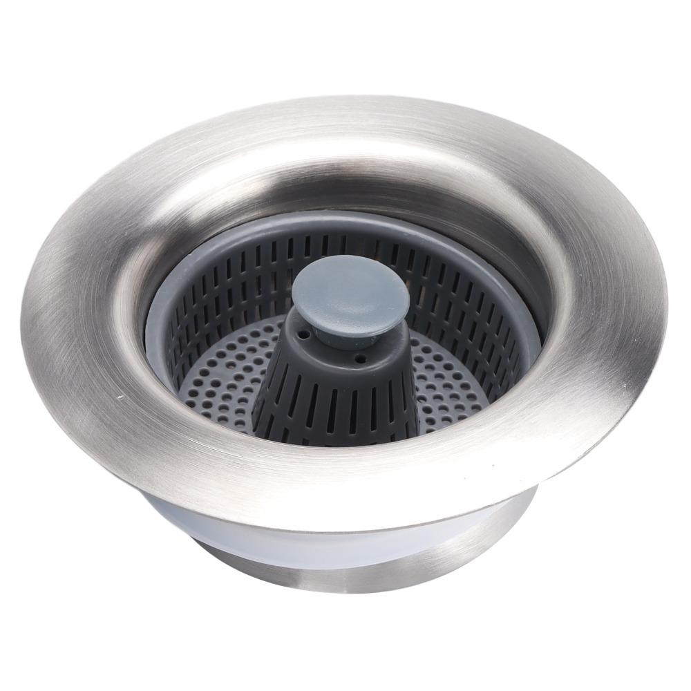 Well Sealed 3 In 1 Sink Aid Stainless Steel Sink Drain Strainer Basket  Utility Sink