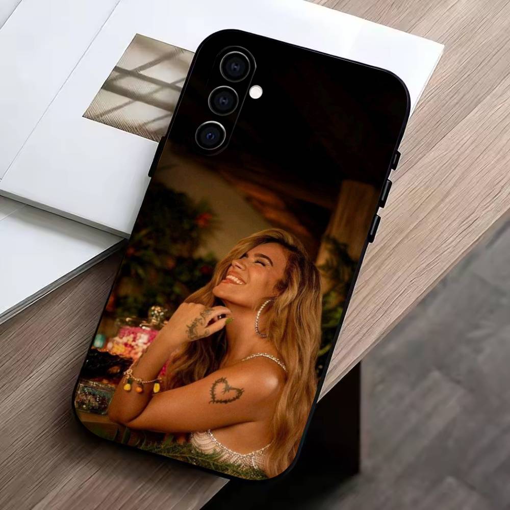 KK-Karol G -T- Tropicoqueta  Phone Case Black Silicone Soft For Samsung Galaxy A73,A72,A71,A70,A53,A52,A51