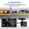 2025 Nowy HD 1080P 4" Ekran dotykowy IPS Dash Cam Przednia i tylna kamera SAMOCHODOWY DVR Pojazd Czarna skrzynka Wizja nocna Kierowca Wideorejestrator