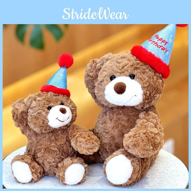 Bear Adorable Teddy Plush Toy Birthday Cap Bear Kids Gift Stuffed Animal Doll