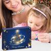 Christmas Countdown Calendar Jewelry Necklaces 2025 Christmas Alloy Cartoon Charm for Women Girls Wife Winter Daily Celebration