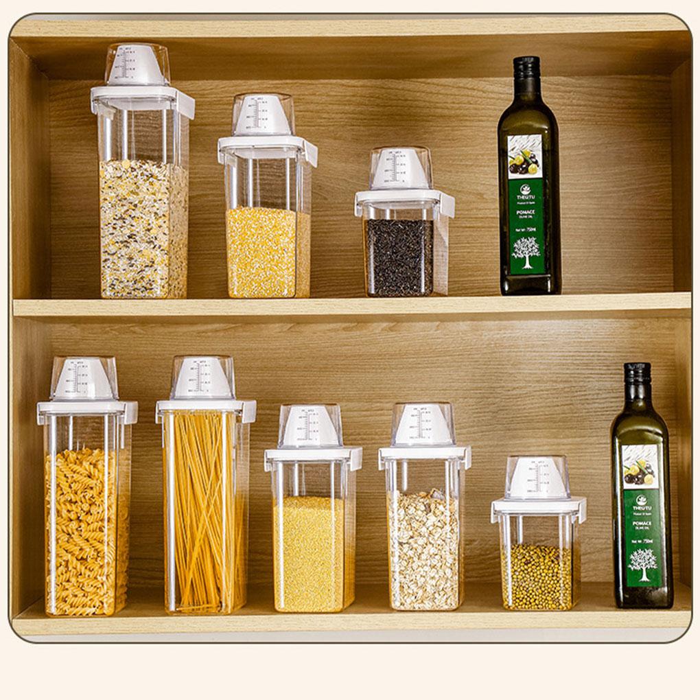 Contenitore Trasparente per Cereali ad Accesso Facile per una Cucina Pulita e Ordinata Scatola Dispenser per Cereali