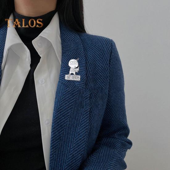 Unisex kreslená brož Pohrdám Nenávidím každého Odznak pro prostředníček Kutilská sada Interaktivní odznak vyjadřující náladu Muži Ženy Brož na oblečení